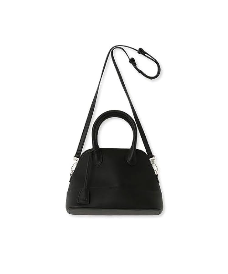 SNIDEL(スナイデル) Round Shoulder Bag, Black: Handbags